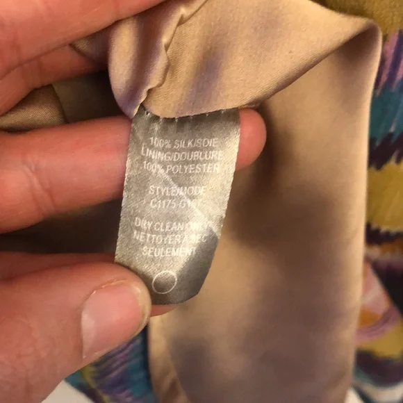 ANTHROPOLOGIE Dress Size Small Charlie Jade 100% Silk retro mod 70’s - Picture 8 of 12
